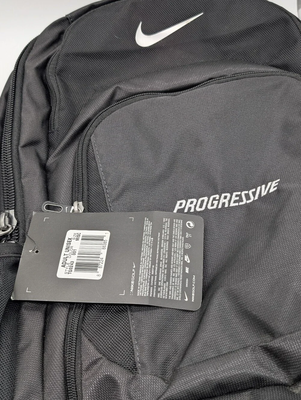 NWT Nike Golf Performance Laptop Backpack Black Tech Bag Progressive Cargo